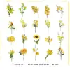 Pegatinas de PVC para diario de plantas y flores, pegatinas decorativas DIY, materiales para manualidades y collage para estudiantes, regalo para niños