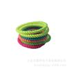 Venta al por mayor de accesorios de bricolaje coreanos de alta calidad para niños, banda de goma de color, anillo de pelo en espiral con giro elástico alto