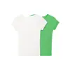 Atacado de roupas femininas transfronteiriças 2026 primavera novo moda estilo europeu e americano simples gola redonda cor sólida canelado manga curta blusa de tricô