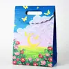 Bolsa de Regalo de Pintura al Óleo Creativa, Bolso Tote Artístico de Nuevo Estilo, Exquisito Empaque de Ramo para Vacaciones y Cumpleaños, Bolsa de Papel para Regalo