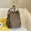 Mochila Simples Leve de Cor Sólida Novo Estilo para Estudantes Universitários, Mochila de Grande Capacidade para Estudantes do Ensino Médio, Bolsa Escolar, Mochila de Viagem