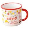Taza de Agua Cerámica Regalo de Cumpleaños Set de Tazas de Cumpleaños Taza de Dibujos Animados Taza Souvenir Taza para Cumpleaños Infantil Caja de Regalo