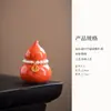 Adornos de Cerámica Estilo Chino en Forma de Calabaza para Mesa de Centro de Sala de Estar, Mesa de Té, Vestíbulo, Decoraciones de Oficina, Caja de Regalo para Inauguración de Casa, Regalo de Año Nuevo Chino