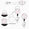 Portatarjetas de Plástico Lindo Estilo Ins con Cordón y Clip Retráctil, Adecuado para Tarjetas de Comedor Estudiantiles, Tarjetas de Transporte y Tarjetas de Identificación de Empleados