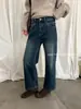 T-PLATFORM Guangzhou Trece Hongs 2026 Invierno Felpa Talla Pequeña Jeans de Pierna Recta Estrecha para Mujer 58228