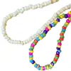 Contas Espaçadoras Irregulares Redondas em Formato de Concha de Água Doce com Furo Transversal 8mm Contas de Concha Acessórios Semi-acabados para Pulseira Colar DIY