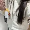 Camiseta Base Blanca Nueva para Mujer Talla Grande Otoño Temprano 2025 Estilo Coreano Holgada de Longitud Media
