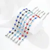 Pulsera Transfronteriza Ojo de Demonio Cruzado Europeo Americano de Oriente Medio Acero Inoxidable Moda Ojo de Aceite Goteante Joyería Personalizada Unisex