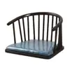 Silla con respaldo de tatami estilo japonés, madera maciza, sin patas, adecuada para apartamentos pequeños, balcones y ventanales; una silla de una sola persona, de asiento bajo, para uso doméstico