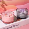 Vela de Vidrio de Cristal Langfine Desodorizante para Baño Fragancia Vela Aromática de Cera de Soja Hecha a Mano Venta al por Mayor