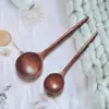 Cuchara Grande Recta de Mango de Nanmu con Patrón de Tortuga Creativo Cuchara de Mango Largo Cuchara de Madera para el Hogar Lista para la Venta al por Mayor Se Puede Imprimir el Logo