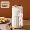 Venta al por mayor de fábrica: tazas térmicas de acero inoxidable con revestimiento cerámico, diseño moderno y minimalista, botellas de agua de moda, tazas térmicas