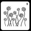 Molde de Recorte para Pintura Infantil Padrão de Flores Modelo de Recorte para Jornais Manuscritos de Alunos do Ensino Fundamental Ferramenta Girassol para Colorir