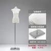 Mannequin feminino estilo coreano, manequim de meio corpo sem seios para vitrine de loja de roupas, suporte de exibição de corpo plano, corpo inteiro