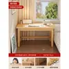Escritorio y estantería combinados de madera maciza, subsidiado por el estado, para uso doméstico, adecuado para estudiantes de secundaria para estudiar y escribir, escritorio de computadora simple para dormitorio