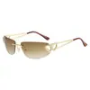 Gafas de Sol Sin Marco Tendencia Retro Alta Calidad Textura Gafas de Sol Celebridad de Internet Alta Protección UV Gafas de Sol con Armazón de Metal