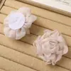 9cm Flor Artificial de Camélia em Rede Multicamadas com Borda Queimada Acessórios de Cabelo DIY Feitos à Mão Grampo Acessórios para Roupas Acessórios de Joias