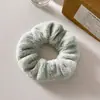 Anillo de pelo de felpa de otoño e invierno con patrón de dibujos animados, lazo para el pelo, cuerda para el pelo, linda banda para el pelo Kuromi, anillo para el pelo de intestino grueso de perro Yugui