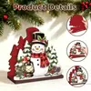 MZ1280-1290 Portarrollos de Papel de Cocina Navideño Adorno Decoración Festiva Caja de Almacenamiento para Servilletas de Papel Adorno de Escritorio