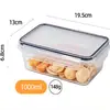 Caja Refrigeradora Rectangular para Cocina Transfronteriza, Caja para Almuerzo con Conservación Fresca, Juego de 6 Piezas, Caja Sellada de Grado Alimenticio de Gran Capacidad para Almacenamiento de Frutas