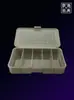 Lianchen Equipo de Pesca Caja de Accesorios Mediana de Cinco Compartimentos Caja para Señuelos Caja de Almacenamiento Negra de Cinco Compartimentos Juego de Cajas de Accesorios Caja para Cebo