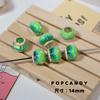 Cuentas pintadas a mano hamburguesa cadena para teléfono móvil DIY encaje punto joyería hecha a mano cuentas sueltas accesorios colorido ins accesorios nicho