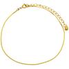 Tobillera de hueso de serpiente dorada para niñas, alto sentido, simple, moda, chapado 14k, diseño de minoría coreana, estilo ins, venta al por mayor de fábrica