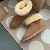 Botas de Nieve de Invierno 2026 Estilo Nuevo Piel de Oveja Shearling Caña Media Dos Usos Zapatos de Lana Calientes Engrosados con Felpa para Mujer Sin Cordones