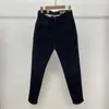 Calça de Veludo Cotelê Grossa Vintage Outono/Inverno para Homens, Slim Fit Reta Versátil Casual de Negócios Quente Longa para Homens