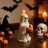 Amapola Esqueleto Fantasma 3D Cesta Calabaza Vela Molde de Silicona DIY Halloween Aromaterapia Molde de Yeso