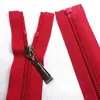 Cremallera de Nylon con Cola Abierta No. 5 Tira para Ropa Textil del Hogar Cremallera Tira de Cremallera de Cola Abierta Grande Rojo