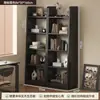 Armário estante trapezoidal integrado à parede, estante de chão, armário de armazenamento multicamadas para a sala de estar, estante de exposição