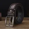 Cinto de Couro Masculino Transfronteiriço Amazon Fábrica Direta Negócios Fivela de Pino Cinto de Couro Masculino Cinto de Cintura Cinto de Calça Masculina em Estoque para Homens