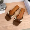 Sandalias de Verano 2026 para Mujer, Estilo Francés Color-Blocking, Nuevas para la Noche, con Lazos, Puntera Cuadrada, Slip-On para Uso en Exteriores con Vestidos
