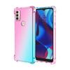 + funda para teléfono moto ONE FUSION E 2020 anticaída degradado E7 Power anticaída aplicable