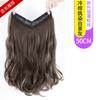 Postizo Ondulado de Agua Pieza Única Mechas Extensión de Cabello con Gancho para la Oreja para Mujer Cabello Largo Rizado Cabello Natural Esponjoso Parche de Extensión de Cabello