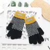 Guantes Cálidos Estilo Coreano para Invierno, Engrosados para Ciclismo, Separados por Dedos, a Prueba de Frío, Felpa de Cristal de Terciopelo para Pantalla Táctil, Lindos para Mujer Estilo Nuevo