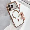 Adecuado para Iphone18Pro Funda para Teléfono Móvil Apple 15 Cubierta Protectora Integral 14 con Película Protectora para Lente con Patrón de CD Magnético Galvanizado 17