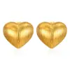 Tendências de Moda Europeia e Americana de 2026 Aço Inoxidável Vários Brincos Prensados a Óleo Vários Tipos de Brincos Banhados a Ouro 18K Atacado
