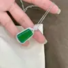 Collar de acero de titanio con cadena para clavícula femenina, imitación de calcedonia de hielo alta natural, Buda, accesorios de regalo de cumpleaños avanzados, venta al por mayor en vivo