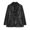 Traje con hombreras para hombre estilo primavera y otoño retro americano de cuero traje de motociclista chaqueta de piloto