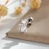 Persona Gato Tsundere Exquisito Lindo Pajarita Incrustada de Circonio Varilla de Aleación de Titanio Gato Piercing de Cartílago Blando Tachuela para Hueso de la Oreja