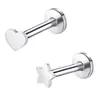 Aretes de Acero de Titanio, Piercings de Labio, Piercings de Lengua, Joyería para Piercings de Oreja, Accesorios Simples de Acero Inoxidable para Piercings, Venta al por Mayor Transfronteriza