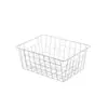 Cesta de Armazenamento de Ferro Estilo Japonês Cesta de Armazenamento de Lanches para Cozinha Cesta de Brinquedos para Mesa Quadro de Armazenamento de Máscaras para Banheiro Cosméticos