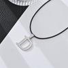 Nuevo collar de acero inoxidable europeo y americano con 26 letras, estilo hip hop, cadena mágica para clavícula, collar con inicial para pareja, venta al por mayor