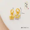Acessórios diyi de contas pingente de estrela rosa não desbota por muito tempo banho de ouro tinta acessórios de pulseira pingente