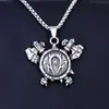 Bússola de Ponta de Lança Viking Europeia e Americana Titânio Aço Pingente Retro Runa Aço Inoxidável Colar Pingente Joias Atacado