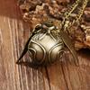 Reloj de Bolsillo Transfronterizo Harry Potter Bola Snitch Alas Grandes Retro Cuarzo Pequeño Reloj de Bolsillo Fabricante Venta Directa al por Mayor