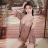 Lencería Sexy, Camisón Sexy, Camisón Transparente para Mujer Tallas Grandes, Bata de Encaje con Liguero Seductores, Uniforme de Deseo Puro al por Mayor
