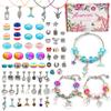 Oferta especial de Amazon para caja de 1,75 cm de alto 73 piezas colorido esmalte de colores Niños Pulsera DIY unicornio traje hecho a mano